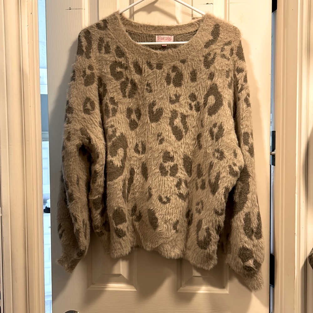 Leopard print sweater